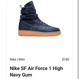 Nike SF nike Air Force 1 high navy gum